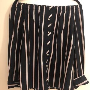 Zara off the shoulder shirt